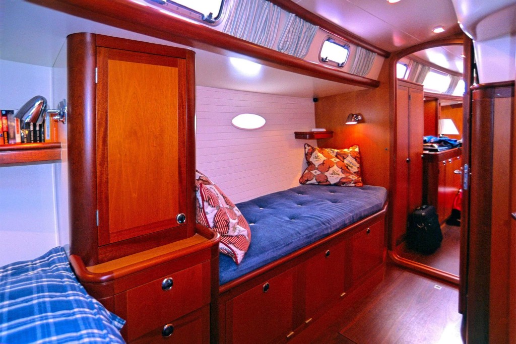 There is a sea berth in each of these cabins